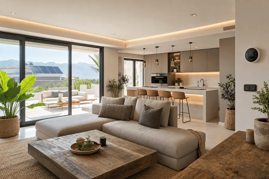 Avanza hacia la sostenibilidad en Marbella con reformas que combinan tecnología y materiales reciclados para espacios más eficientes y respetuosos con el medio ambiente.