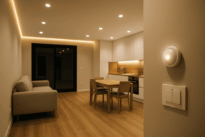 Transforma espacios en Torremolinos con iluminación adecuada. Ahorra energía con LED y sensores, y crea ambientes acogedores interior y exteriormente.