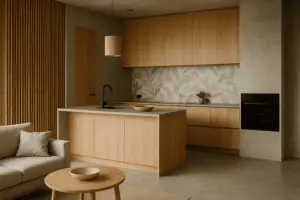 Explora tendencias en reformas en Benalmádena con materiales sostenibles como madera y bambú. Usa azulejos digitales y microcemento para un diseño moderno.